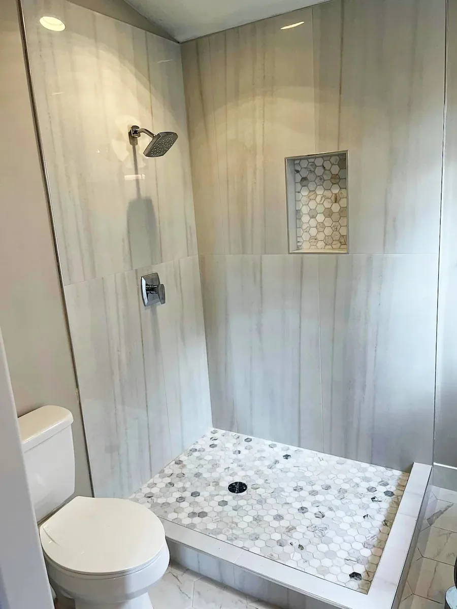 Luxury tiled shower
