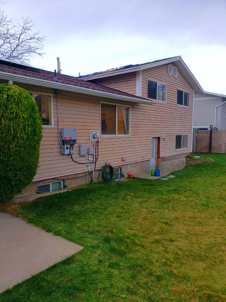 Rear of the completed home
